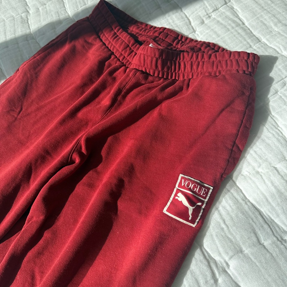 Puma x Vogue cherry Red Jogger sweats